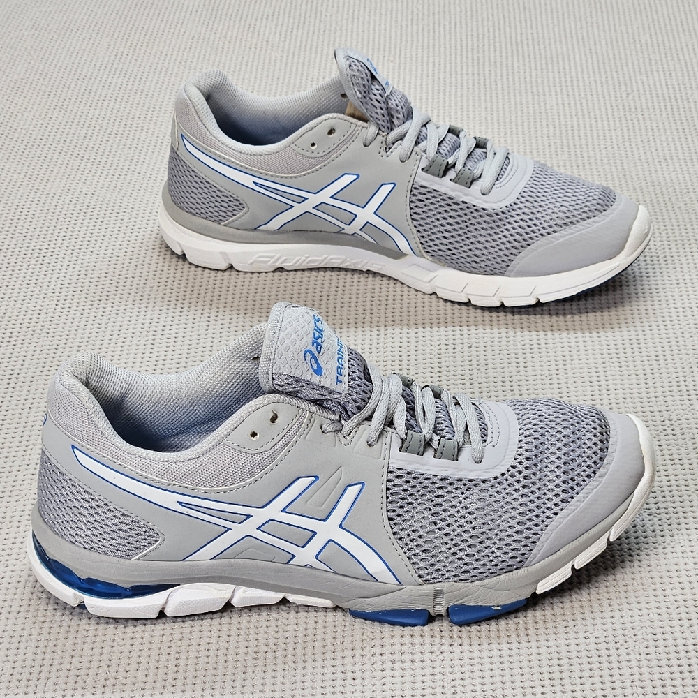 Asics Gel-Craze TR 4 Womens Grey White Blue Training Shoes S755N Size 8.5‎